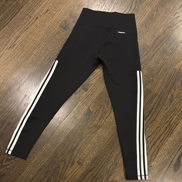 Adidas Kids Black Leggings size Small - Picture 7 of 8